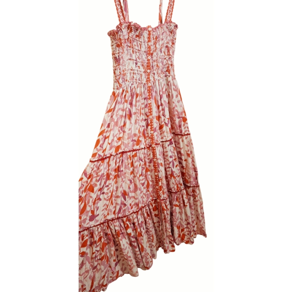 Poupette St Barth Trinny Dress Pink Esterel Women’s Size Small - Picture 2 of 7